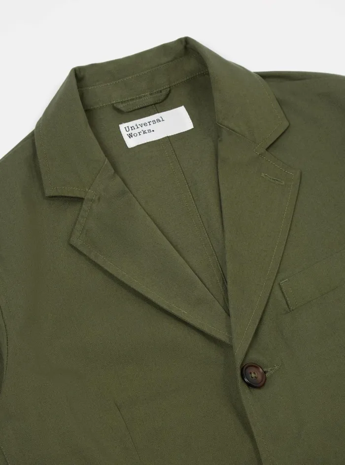 The London Jacket Light Olive Twill Men Universal Works Cotton Twill