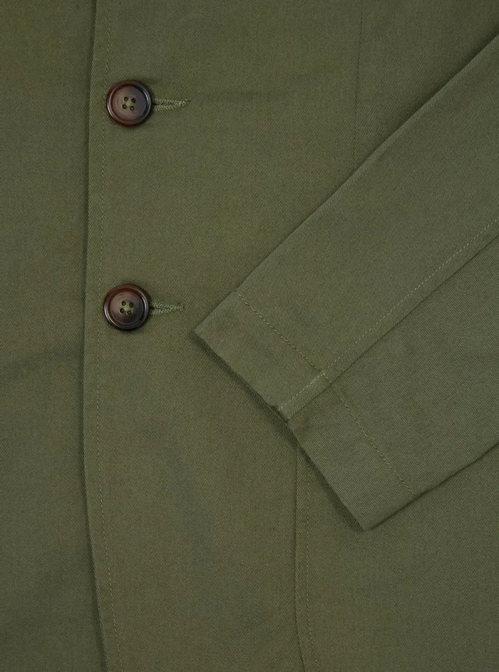 The London Jacket Light Olive Twill Men Universal Works Cotton Twill