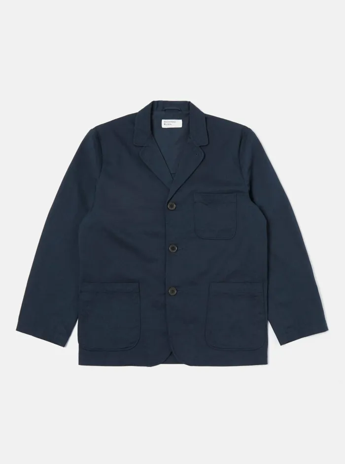 Three Button Jacket In Navy Twill Men Universal Works Jackets