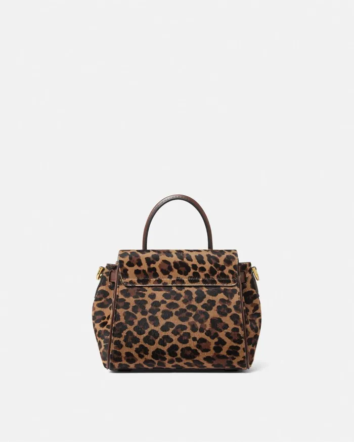 Top Handle Women Versace Leopard La Medusa Small Handbag Animalier