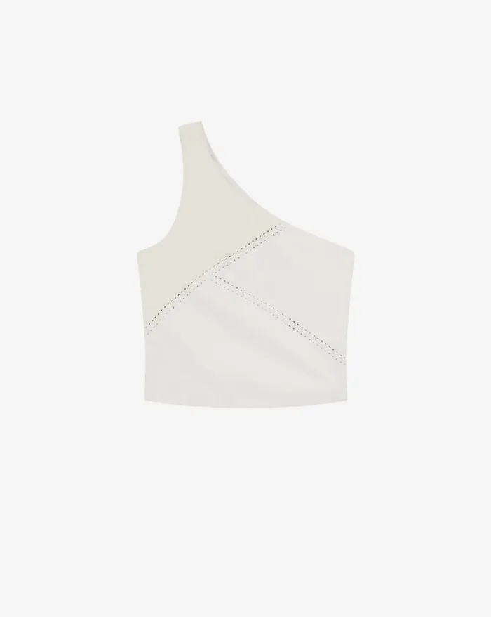 Tops and Shirts Women IRO VOLKANA ASYMMETRICAL LEATHER TOP