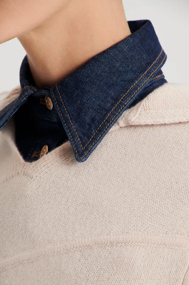 Tops Scanlan Theodore Women CASHMERE HOODED SWEATER WHEAT