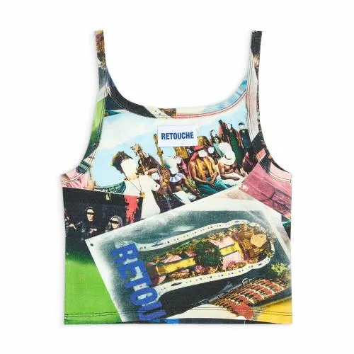 Tops WomenMen Gallery Dept RETOUCHE SPAGHETTI WOMEN039S TANK Retouche Print