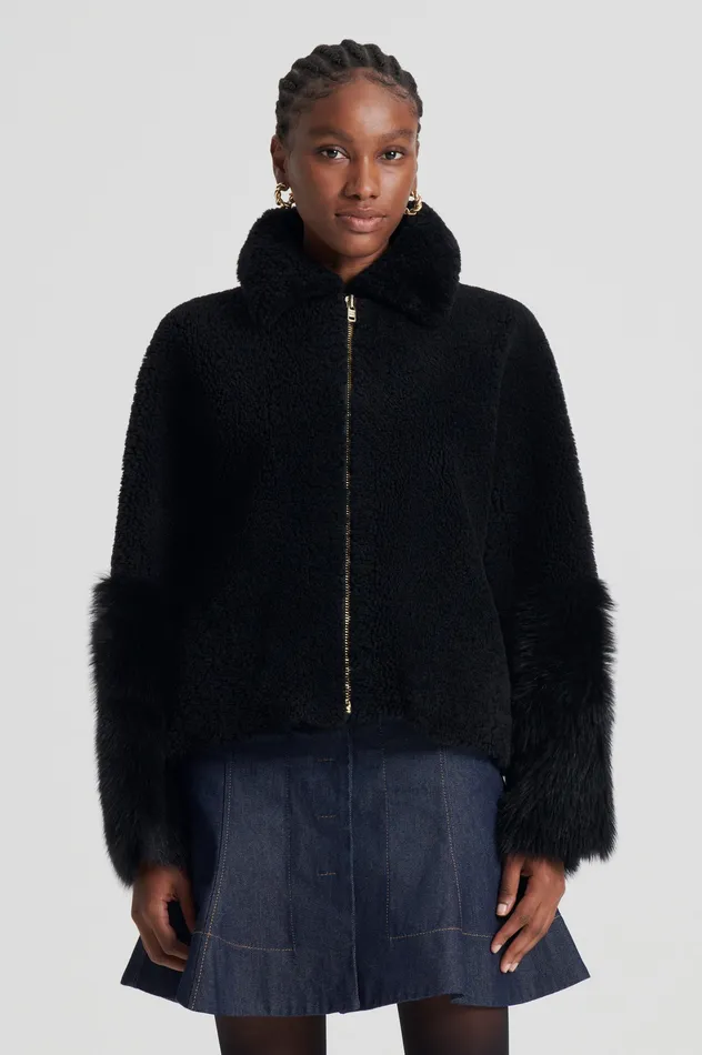 TOSCANA TRAPEZE JACKET BLACK Jackets Scanlan Theodore Women TOSCANA TRAPEZE JACKET BLACK Jackets Scanlan Theodore Women