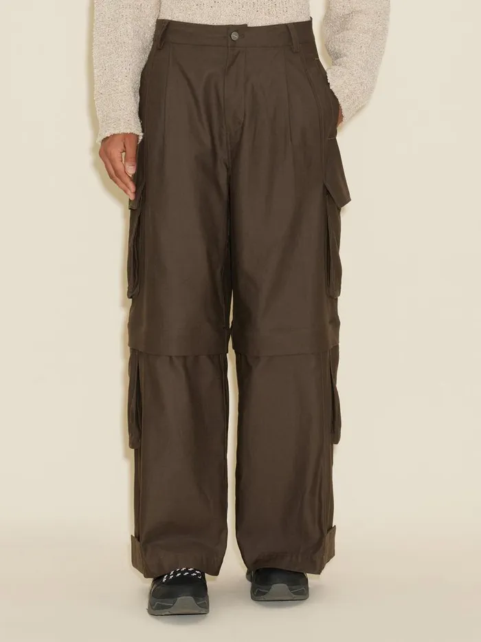 Trousers and Shorts Men Holzweiler Ebbi Cargo Trousers Olive Green