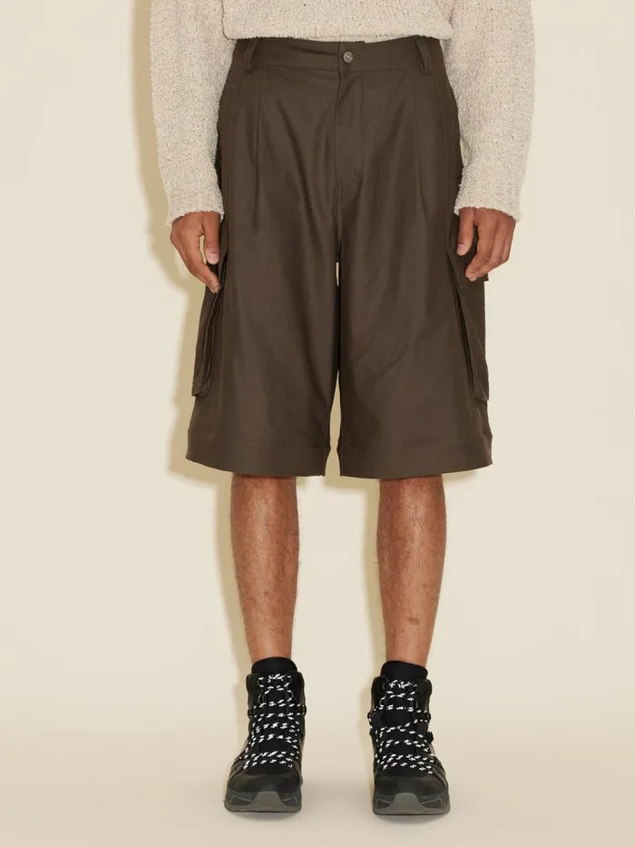 Trousers and Shorts Men Holzweiler Ebbi Cargo Trousers Olive Green