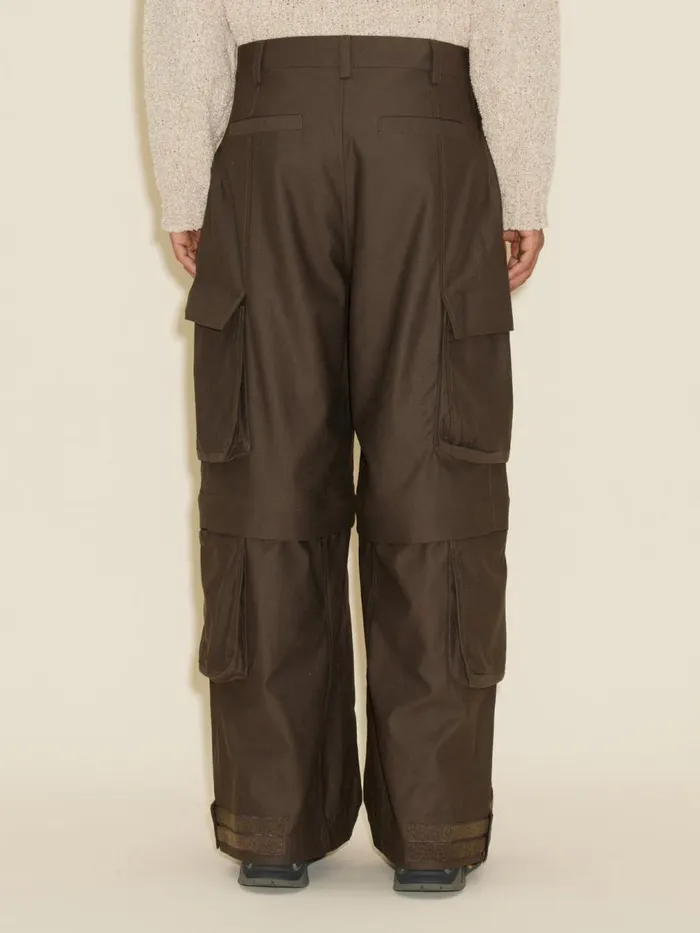 Trousers and Shorts Men Holzweiler Ebbi Cargo Trousers Olive Green