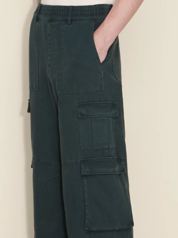 Trousers and Shorts Men Holzweiler Lopa Cargo Washed Trousers Green