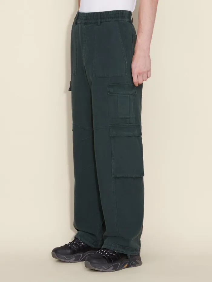 Trousers and Shorts Men Holzweiler Lopa Cargo Washed Trousers Green