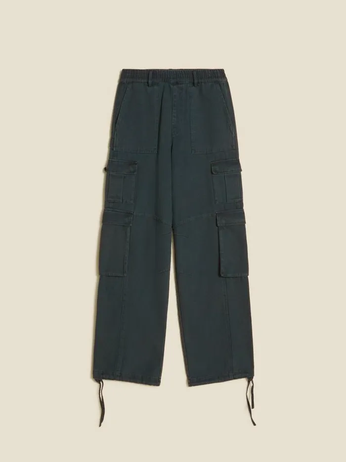 Trousers and Shorts Men Holzweiler Lopa Cargo Washed Trousers Green