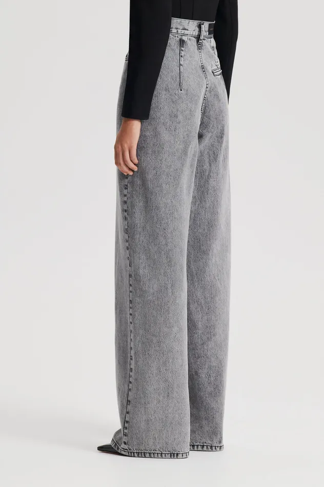Trousers Women DENIM DRAPE LEG JEAN CHARCOALG Scanlan Theodore