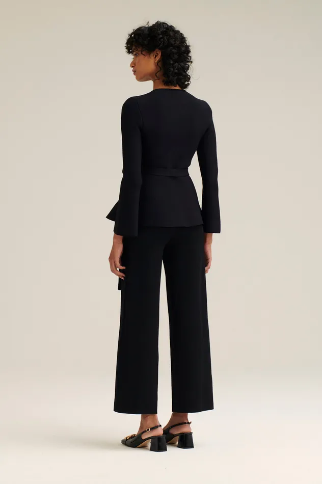 Trousers Women MICRO CREPE CROP TROUSER BLACK Scanlan Theodore