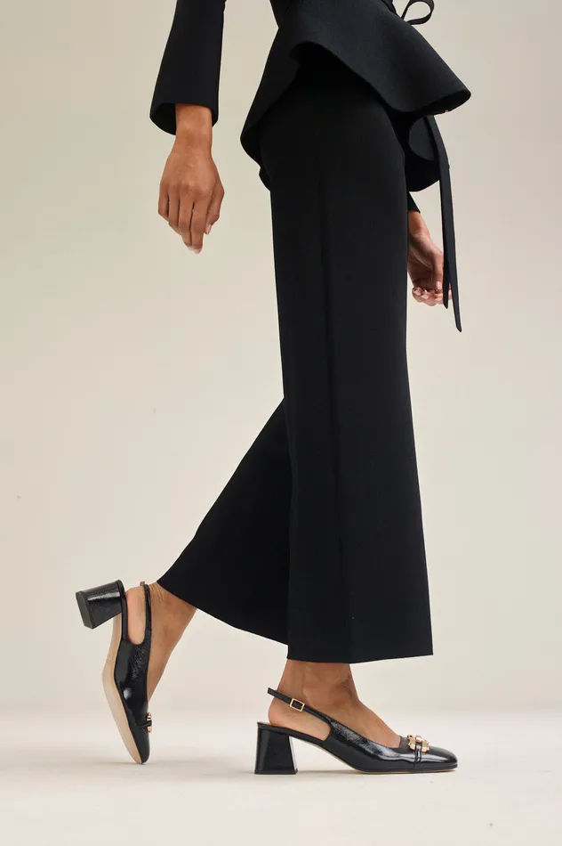 Trousers Women MICRO CREPE CROP TROUSER BLACK Scanlan Theodore