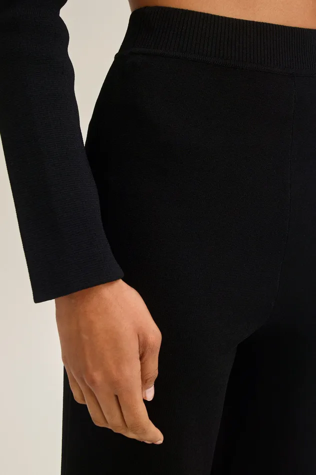 Trousers Women MICRO CREPE CROP TROUSER BLACK Scanlan Theodore