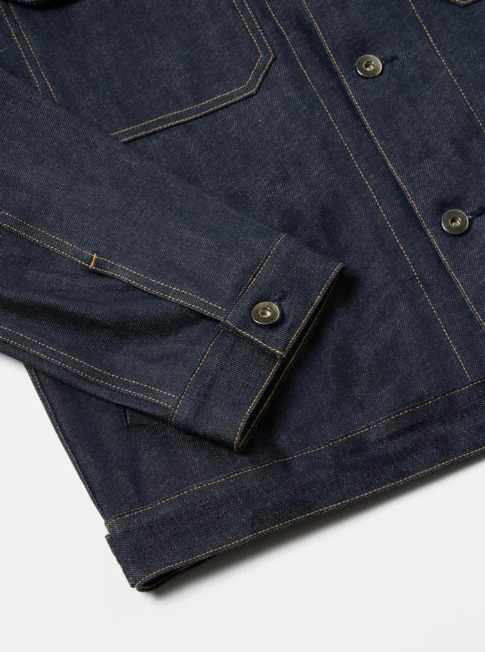 Trucker Jacket In Indigo 13oz Selvedge Denim Men Universal Works Jackets