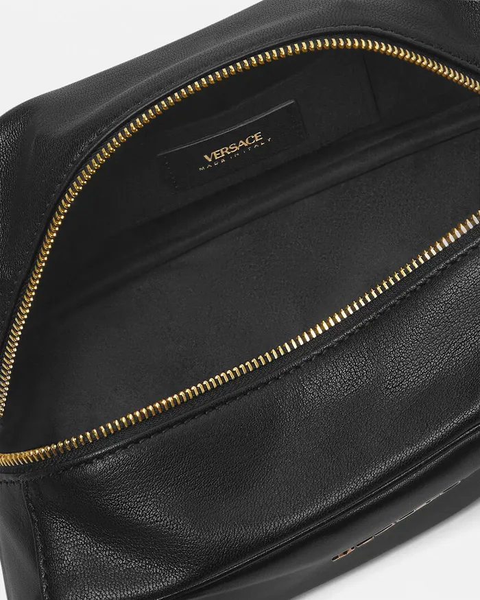 Versace Tag WomenMen Versace Tag Bowling Shoulder Bag Blackgold
