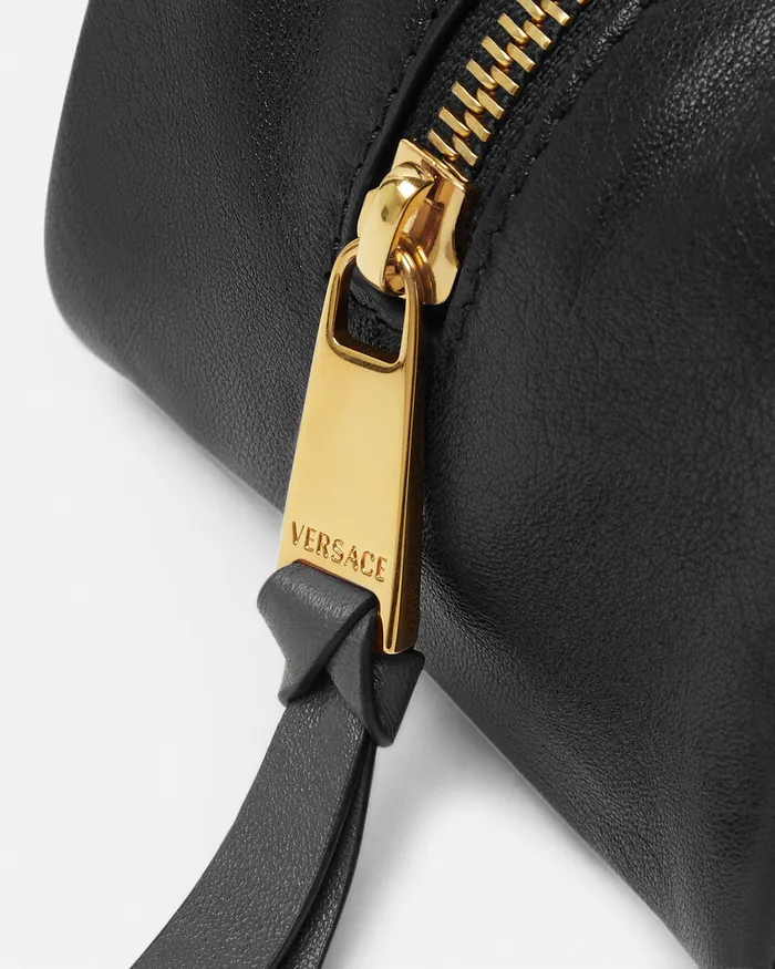 Versace Tag WomenMen Versace Tag Bowling Shoulder Bag Blackgold