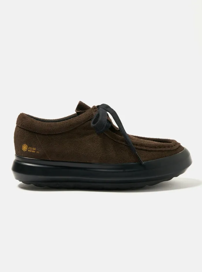 Wander FD08 In BrownBlack Hairy Suede Men Universal Works Footwear