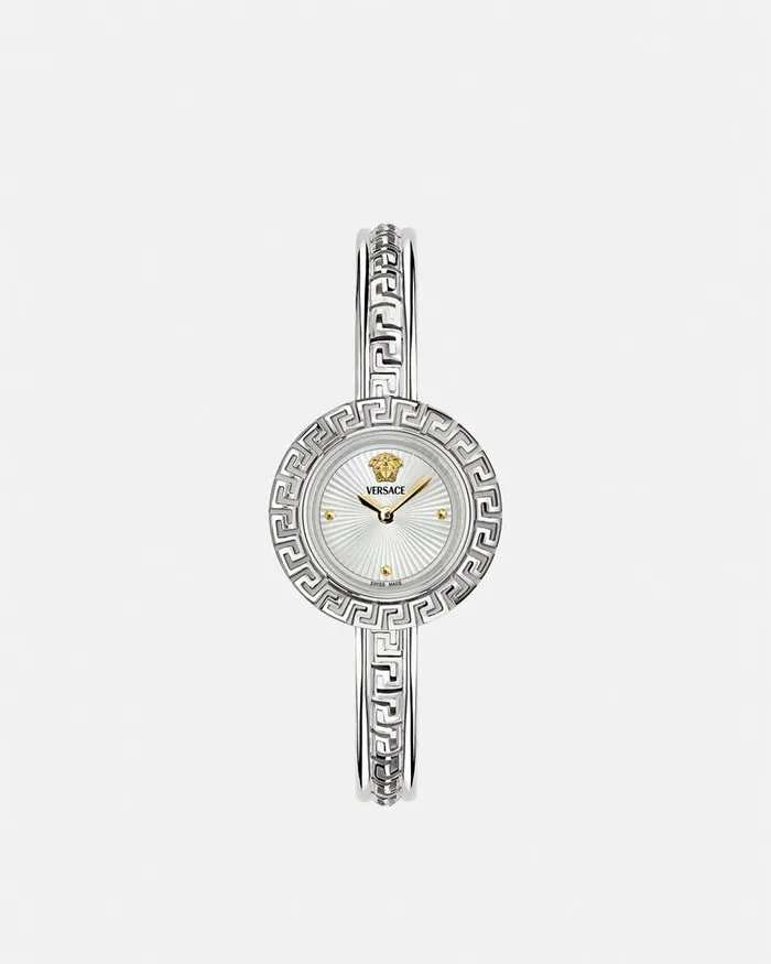 Watches Women Versace La Greca Watch Box Set Silver