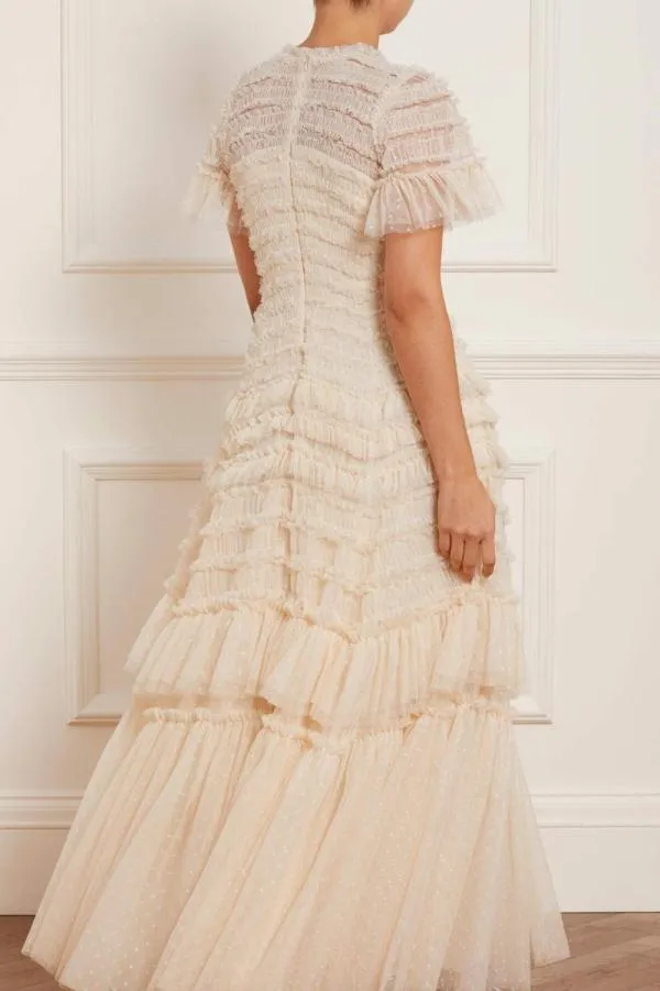 WeddingKIDSWomen Needle and Thread Valentine Ruffle Gown Champagne WeddingKIDSWomen Needle and Thread Valentine Ruffle Gown Champagne
