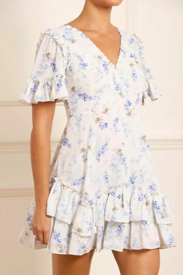WeddingWomen Needle and Thread Ophelia Ditsy Eva Crepe Micro Mini Dress Multi