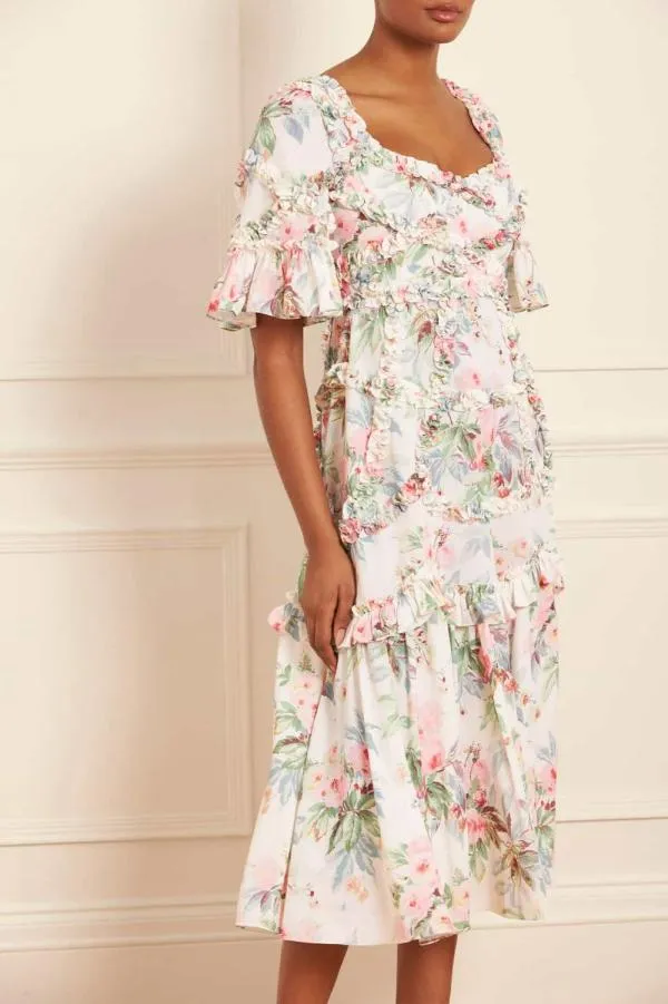 WeddingWomen Needle and Thread Paradise Garden Alice Crepe Ballerina Dress Multi