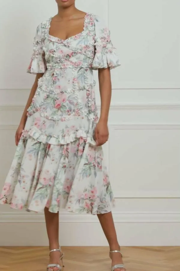 WeddingWomen Needle and Thread Paradise Garden Alice Crepe Ballerina Dress Multi WeddingWomen Needle and Thread Paradise Garden Alice Crepe Ballerina Dress Multi