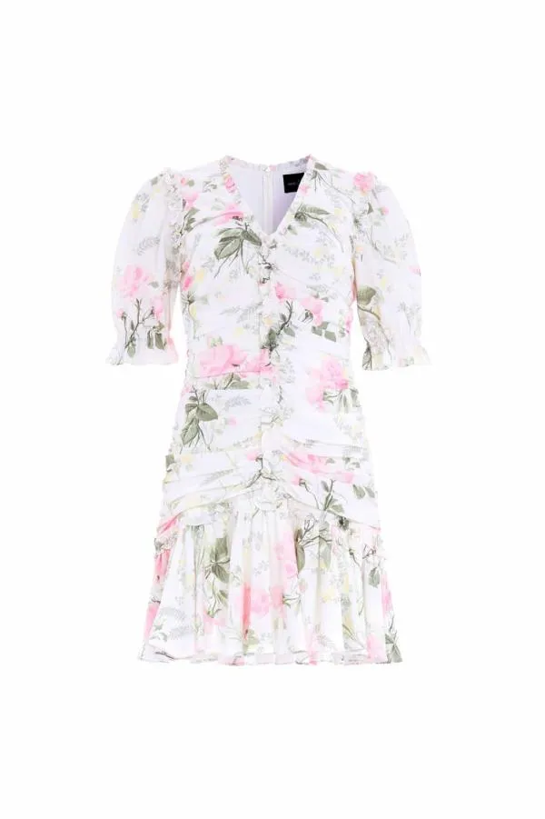 WeddingWomen Needle and Thread Rose Ellen Crepe Short Sleeve Micro Mini Dress Multi WeddingWomen Needle and Thread Rose Ellen Crepe Short Sleeve Micro Mini Dress Multi