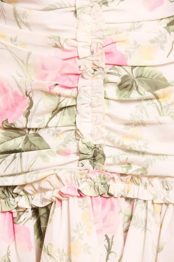 WeddingWomen Needle and Thread Rose Ellen Crepe Short Sleeve Micro Mini Dress Multi WeddingWomen Needle and Thread Rose Ellen Crepe Short Sleeve Micro Mini Dress Multi