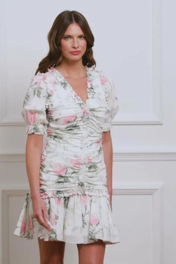 WeddingWomen Needle and Thread Rose Ellen Crepe Short Sleeve Micro Mini Dress Multi WeddingWomen Needle and Thread Rose Ellen Crepe Short Sleeve Micro Mini Dress Multi