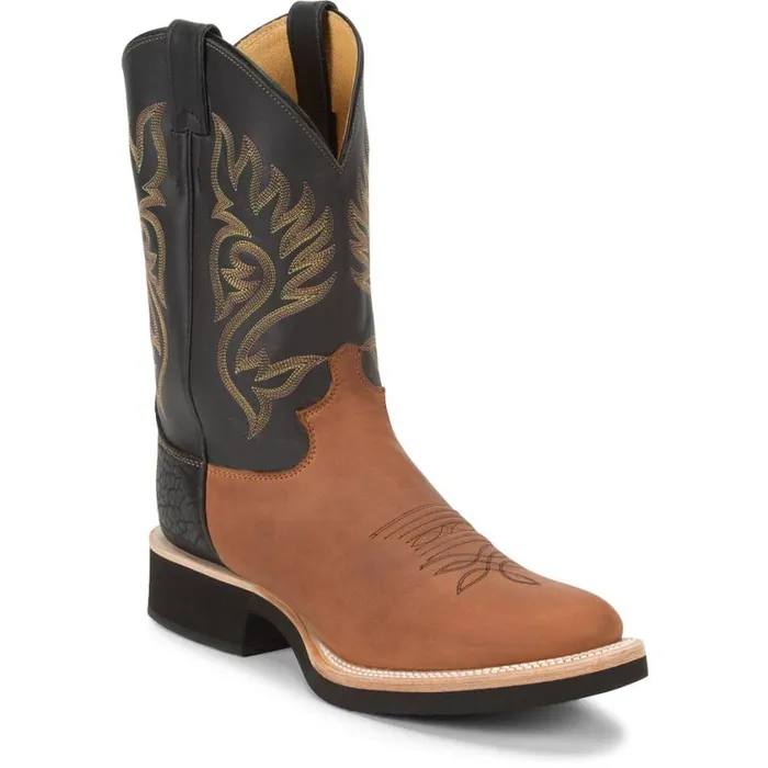 Western Men Justin Boots Paluxy Brown
