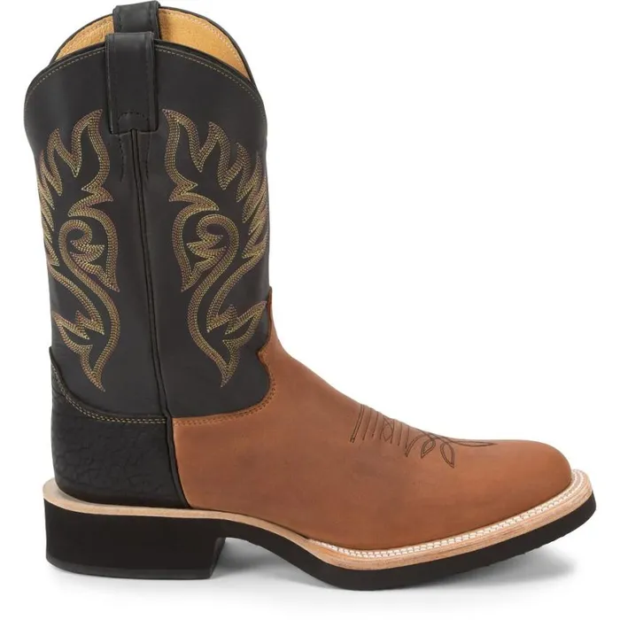 Western Men Justin Boots Paluxy Brown