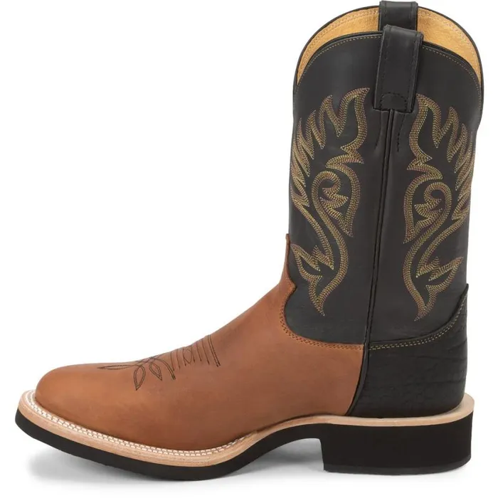 Western Men Justin Boots Paluxy Brown