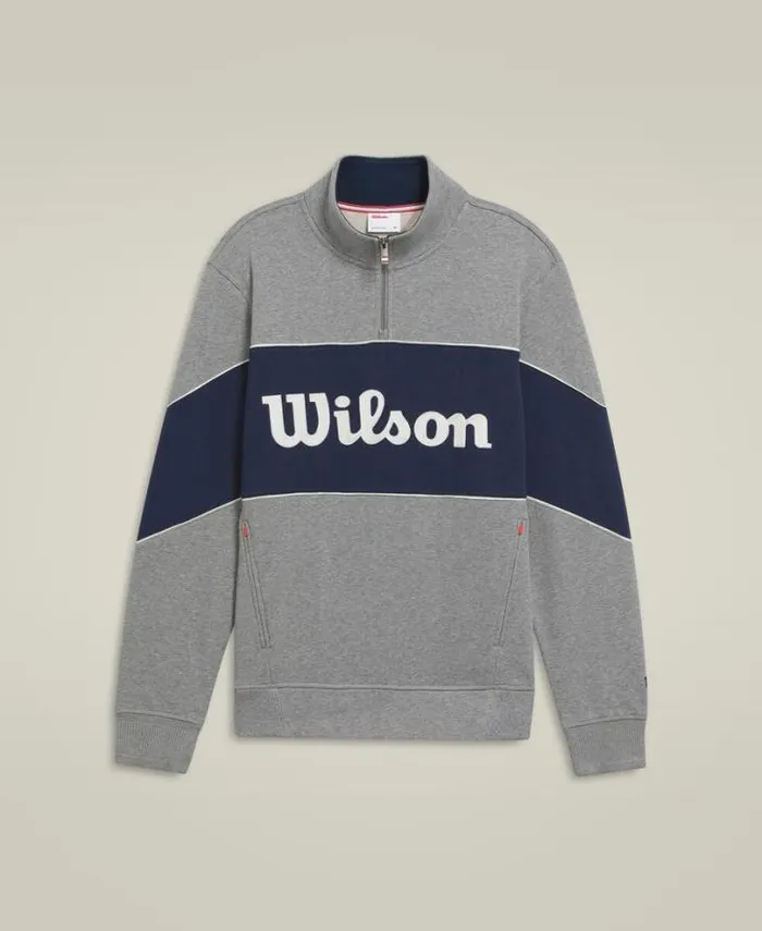 Wilson Outerwear Men Millennium HalfZip 8211 Medium Gray Heather