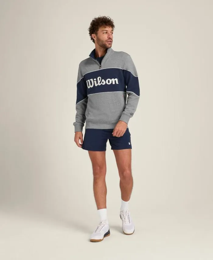 Wilson Outerwear Men Millennium HalfZip 8211 Medium Gray Heather