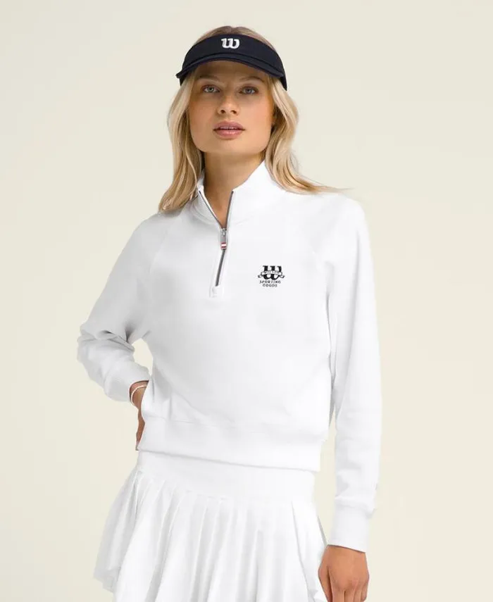 Wilson Outerwear Women Sideline HalfZip 8211 Bright White