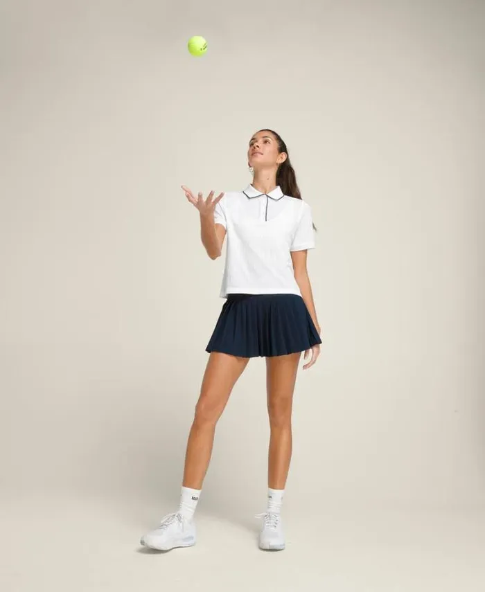 Wilson Polos Women Center Court Seamless Polo 8211 Bright White