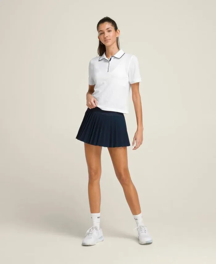 Wilson Polos Women Center Court Seamless Polo 8211 Bright White