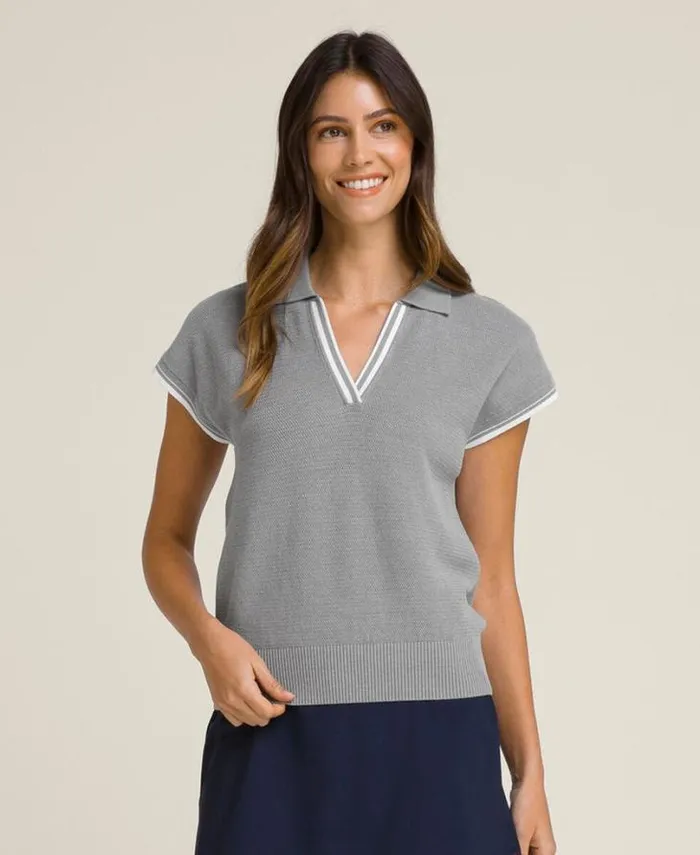 Wilson Polos Women Swing Polo 8211 Medium Gray Heather Wilson Polos Women Swing Polo 8211 Medium Gray Heather