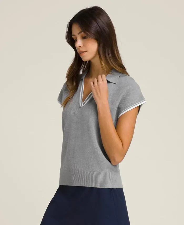 Wilson Polos Women Swing Polo 8211 Medium Gray Heather Wilson Polos Women Swing Polo 8211 Medium Gray Heather