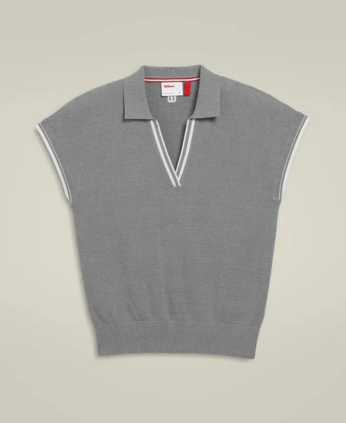Wilson Polos Women Swing Polo 8211 Medium Gray Heather Wilson Polos Women Swing Polo 8211 Medium Gray Heather