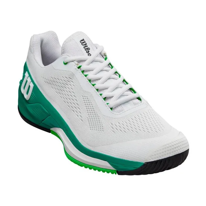 Wilson Shoes Sports Men039s Rush Pro 40 Tennis Shoe 8211 White Green