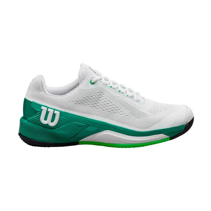 Wilson Shoes Sports Men039s Rush Pro 40 Tennis Shoe 8211 White Green