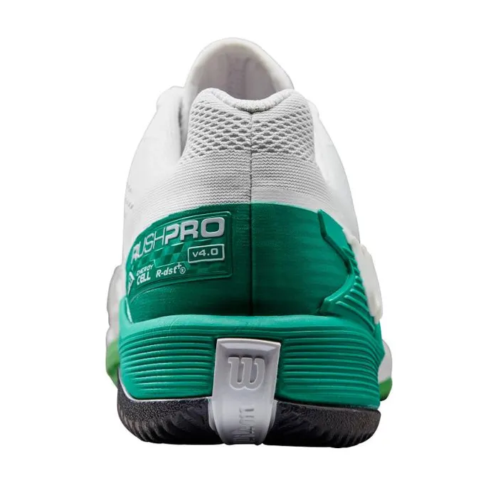 Wilson Shoes Sports Men039s Rush Pro 40 Tennis Shoe 8211 White Green