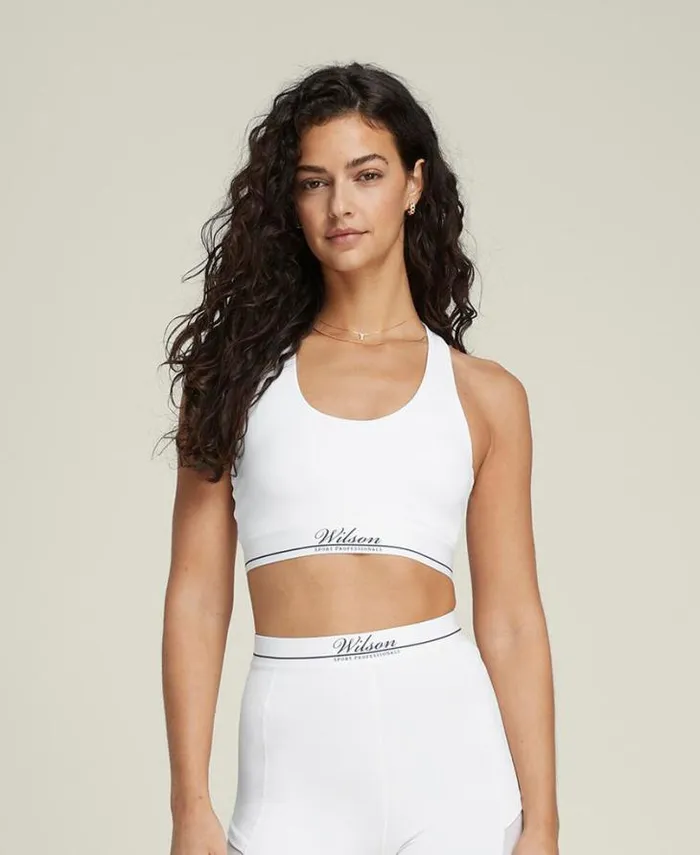 Wilson Tanks Women Doubles Racerback Bra 8211 Bright White Wilson Tanks Women Doubles Racerback Bra 8211 Bright White