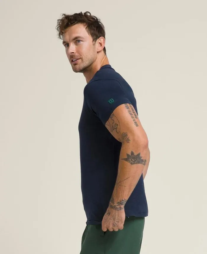 Wilson Tees Men Easy Street Tee 8211 Navy Field Green