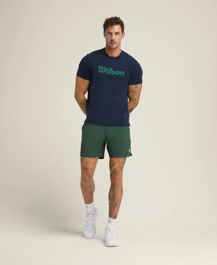 Wilson Tees Men Easy Street Tee 8211 Navy Field Green