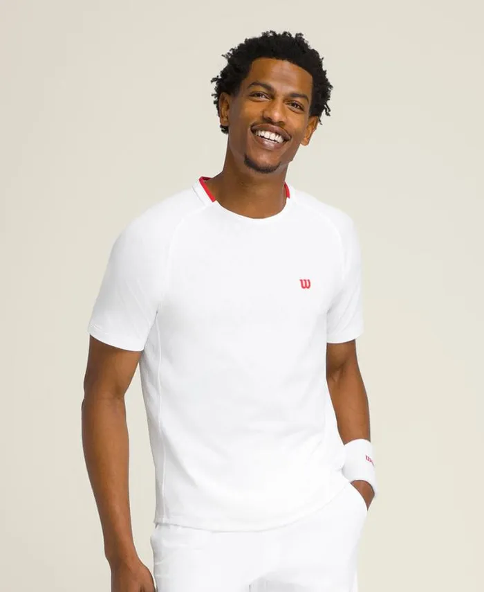 Wilson Tees Men Serve Out Tee 8211 Bright White