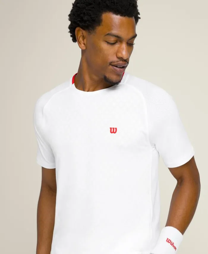Wilson Tees Men Serve Out Tee 8211 Bright White Wilson Tees Men Serve Out Tee 8211 Bright White
