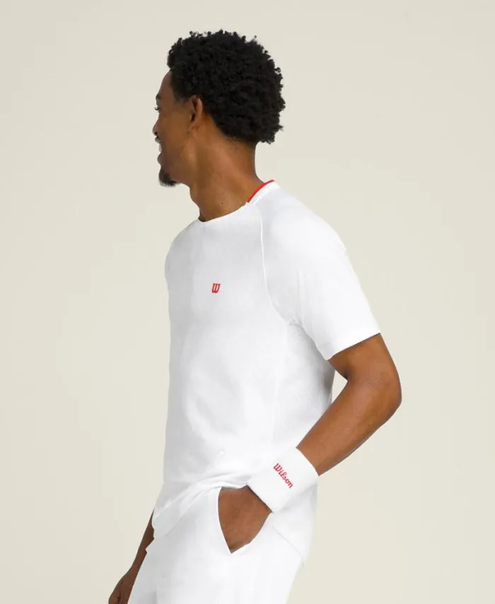 Wilson Tees Men Serve Out Tee 8211 Bright White Wilson Tees Men Serve Out Tee 8211 Bright White